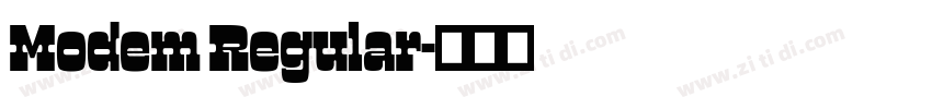 Modem Regular字体转换